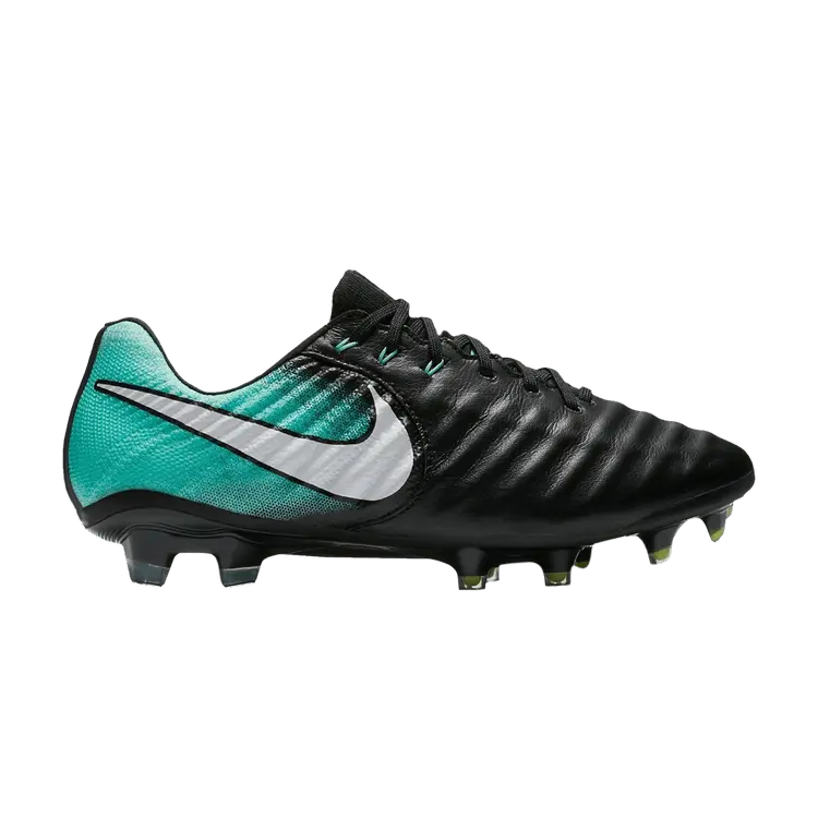 Бутсы Nike Wmns Tiempo Legend 7 FG 'Black Light Aqua', черный
