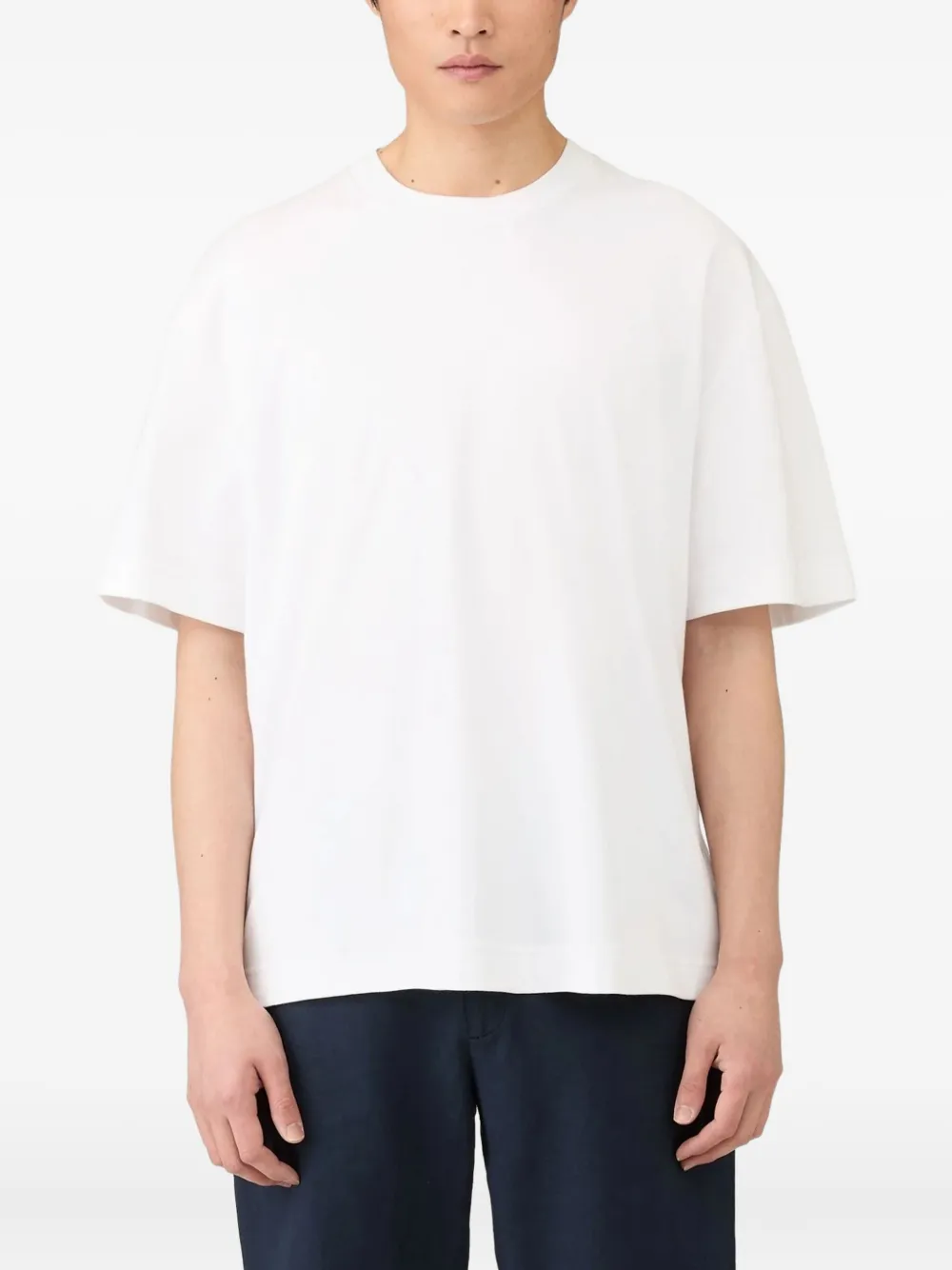 

Увеличенная тяжелая футболка Sunspel, белый