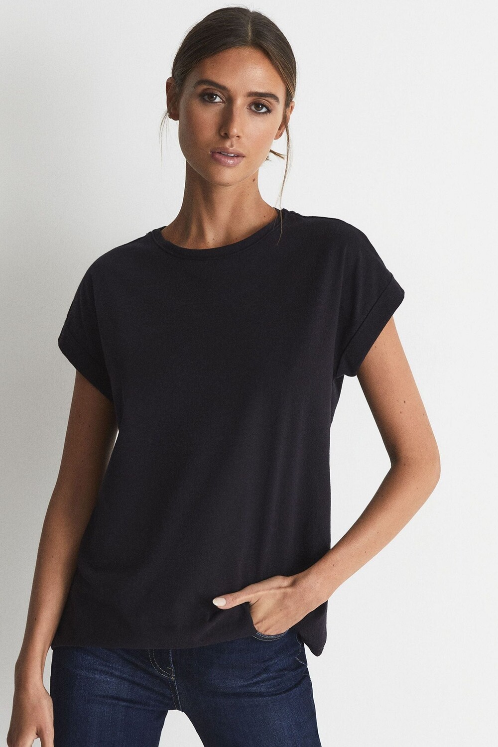 

Футболка Тереза с круглым вырезом Reiss, синий