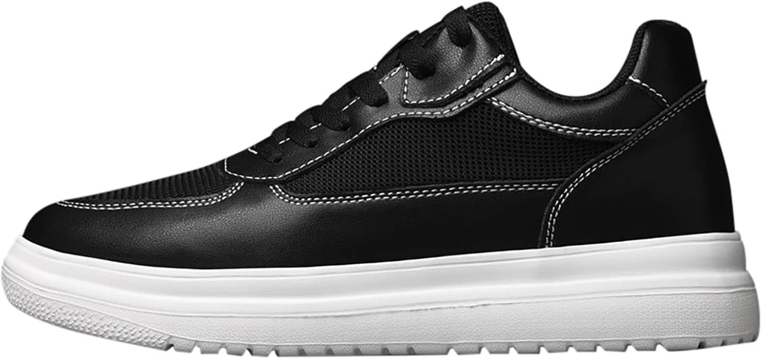 Кроссовки 2026 Schuhe Herren mit Erhöhungen fr Herren, 6/8/10 cm, Unisex, höhenverstellbar, lässige Erhöhungen, rutschfeste, atmungsaktive Turnschuhe Schnrschuhe (8) Generic, Schwarz
