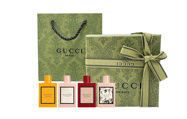 GUCCI Флорал делит мини парфюмы долговечные миниатюрные образцы парфюм 5мл + Green 5мл + Honey 5мл + Dream женские духи 5мл — фото 2