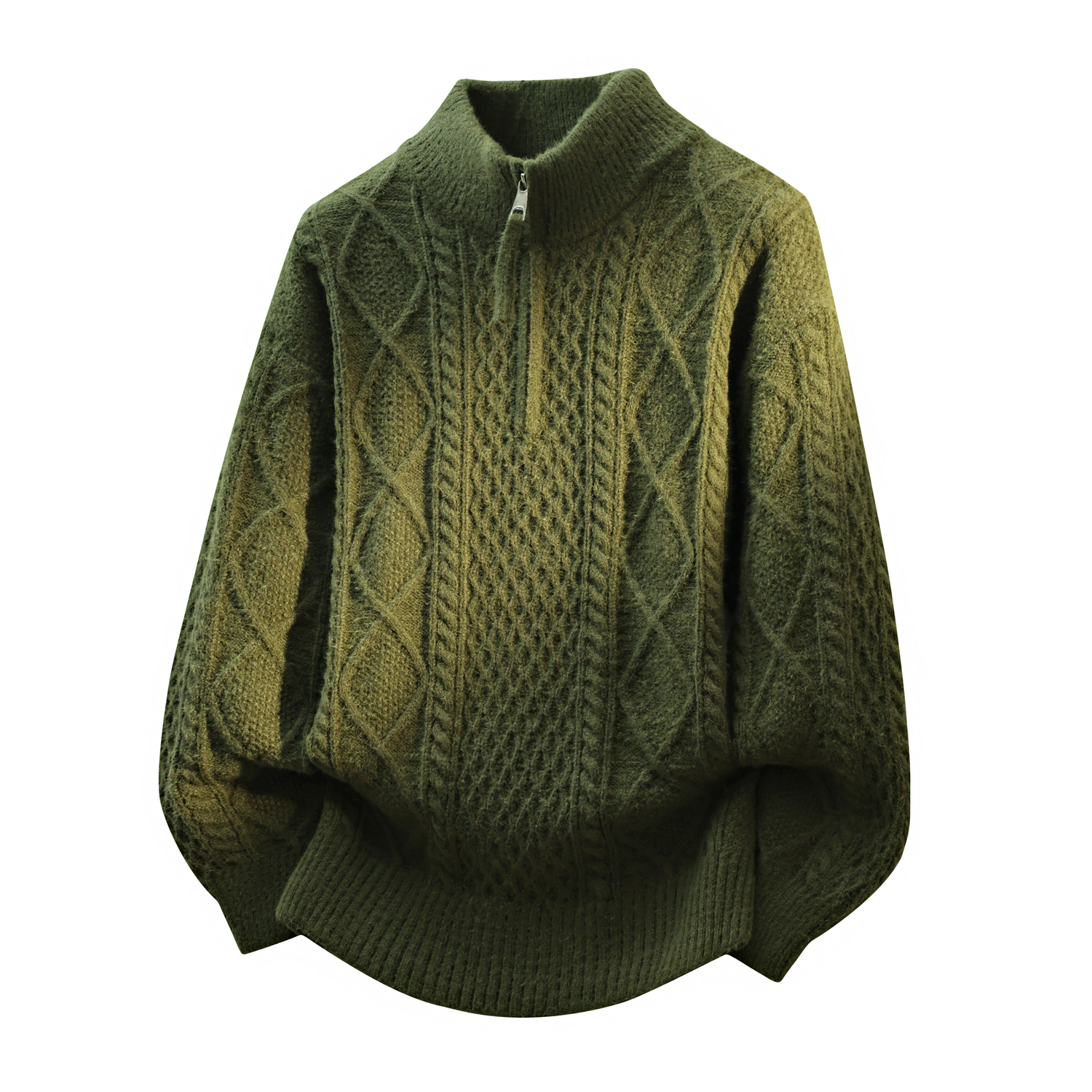 

Трикотажная водолазка Unisex Stand Collar Moderate Others VanCamel, зеленый