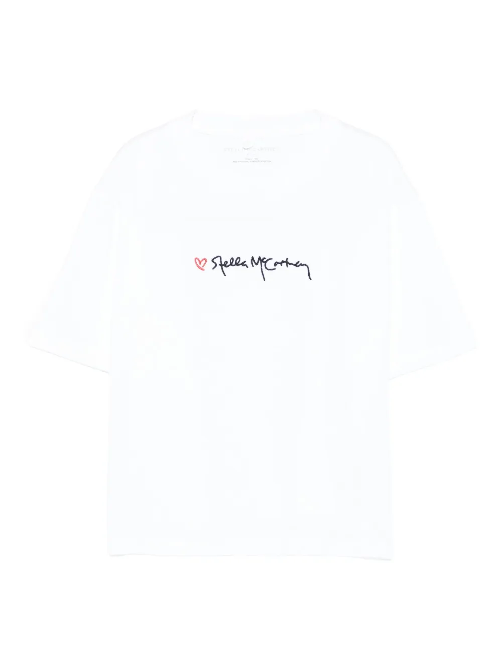 

Футболка с вышитым логотипом Stella McCartney Kids, белый