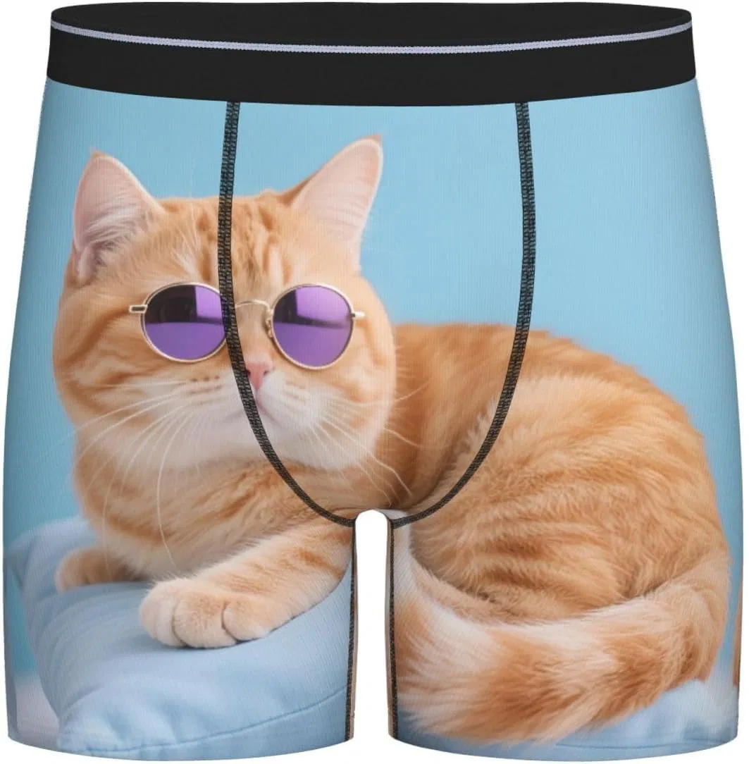 Боксеры с принтом Sunglasses Cat, Sunglasses Cat