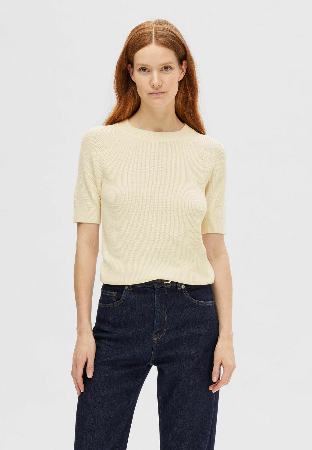 

Футболка базовая KURZÄRMELIGES Selected Femme, цвет birch