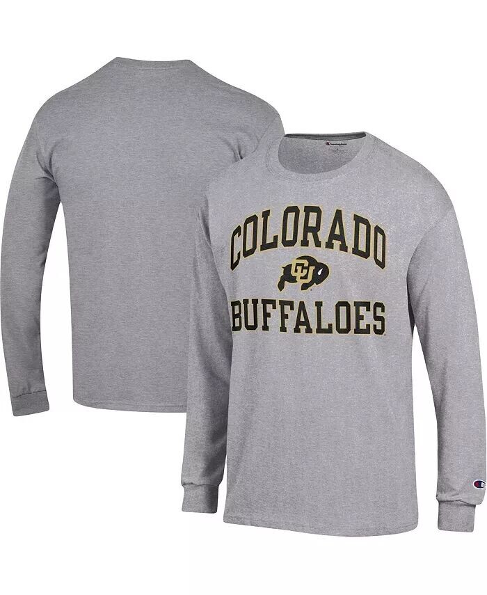 

Мужская футболка с длинным рукавом Heather Grey Colorado Buffaloes High Motor Champion