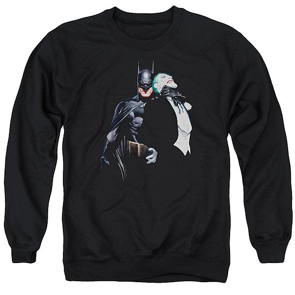 

Толстовка с круглым вырезом для взрослых с изображением Бэтмена и Джокера. Licensed Character