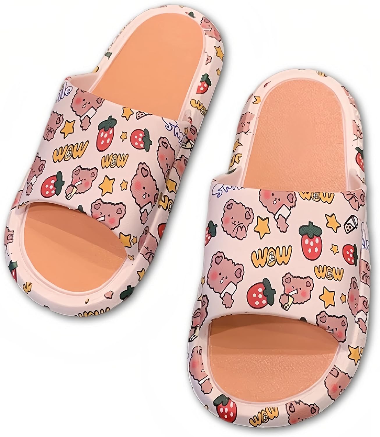 

Домашние тапочки AuraGlor Cloud с облачной подошвой для женщин и мужчин, противоскользящие, розовый