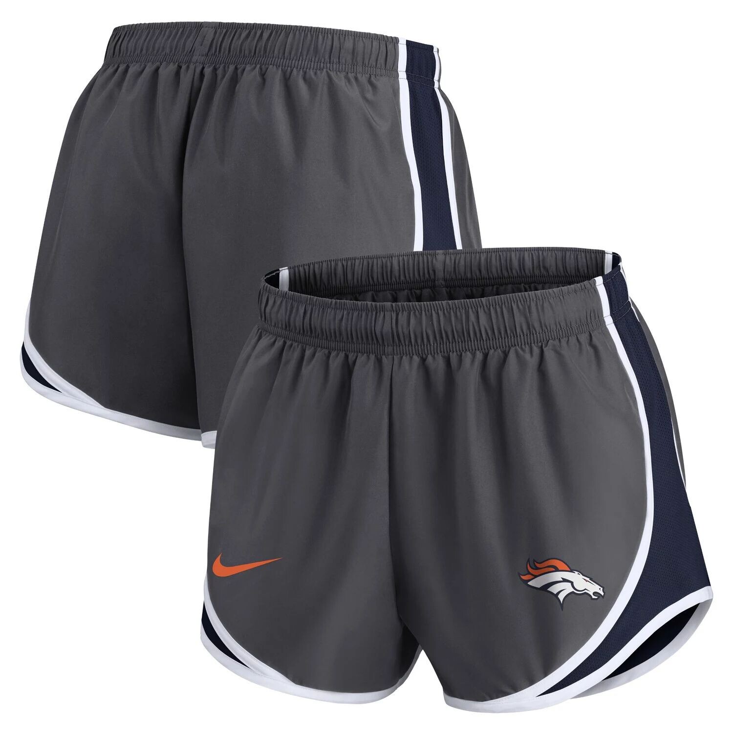 

Женские шорты Nike Charcoal Denver Broncos Logo Performance Tempo Nike
