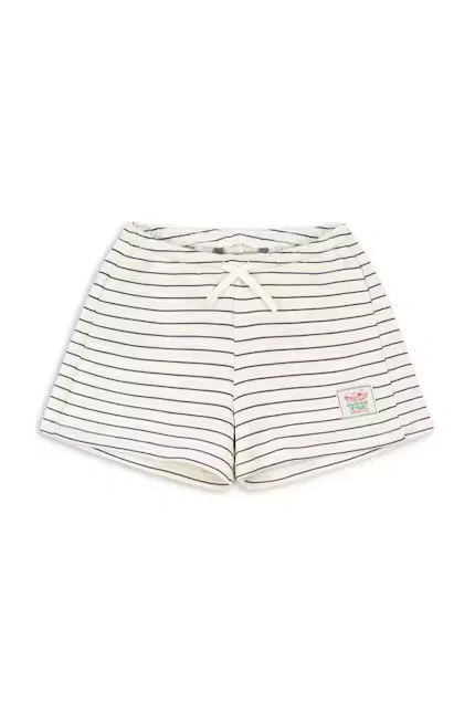 Шорты детские с узором LOU SWEAT SHORTS Konges Sløjd, бежевый — фото 2