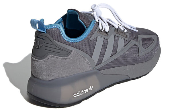 Кроссовки оригинал zx 2k boost Adidas, серый — фото 4