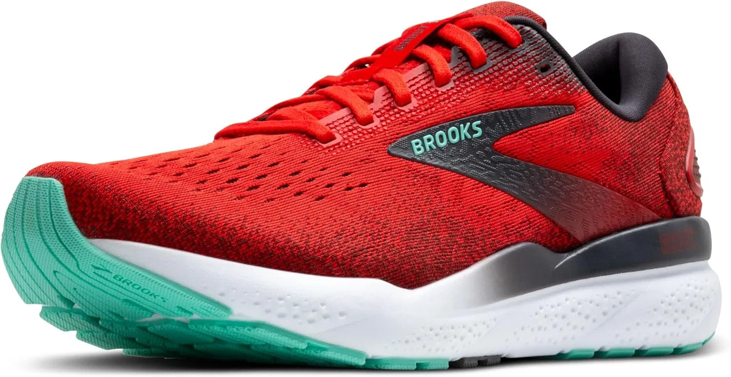 Мужские кроссовки Brooks Ghost 16, Fire Red Ebony Cockatoo