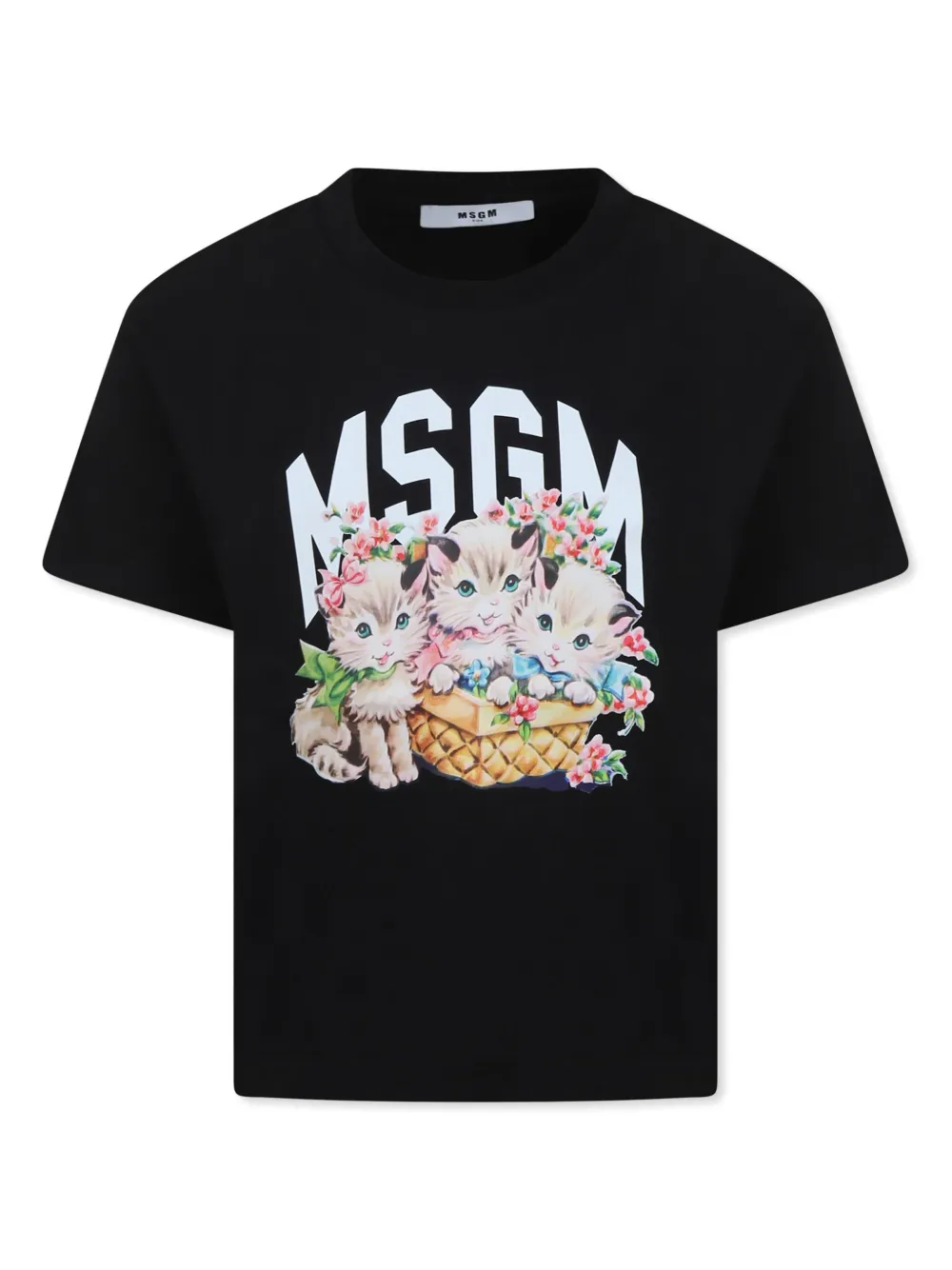 

Футболка с логотипом MSGM Kids, черный