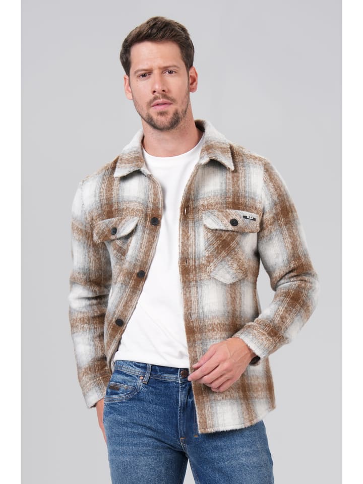 

Фланелевая рубашка в коричневую клетку M.O.D