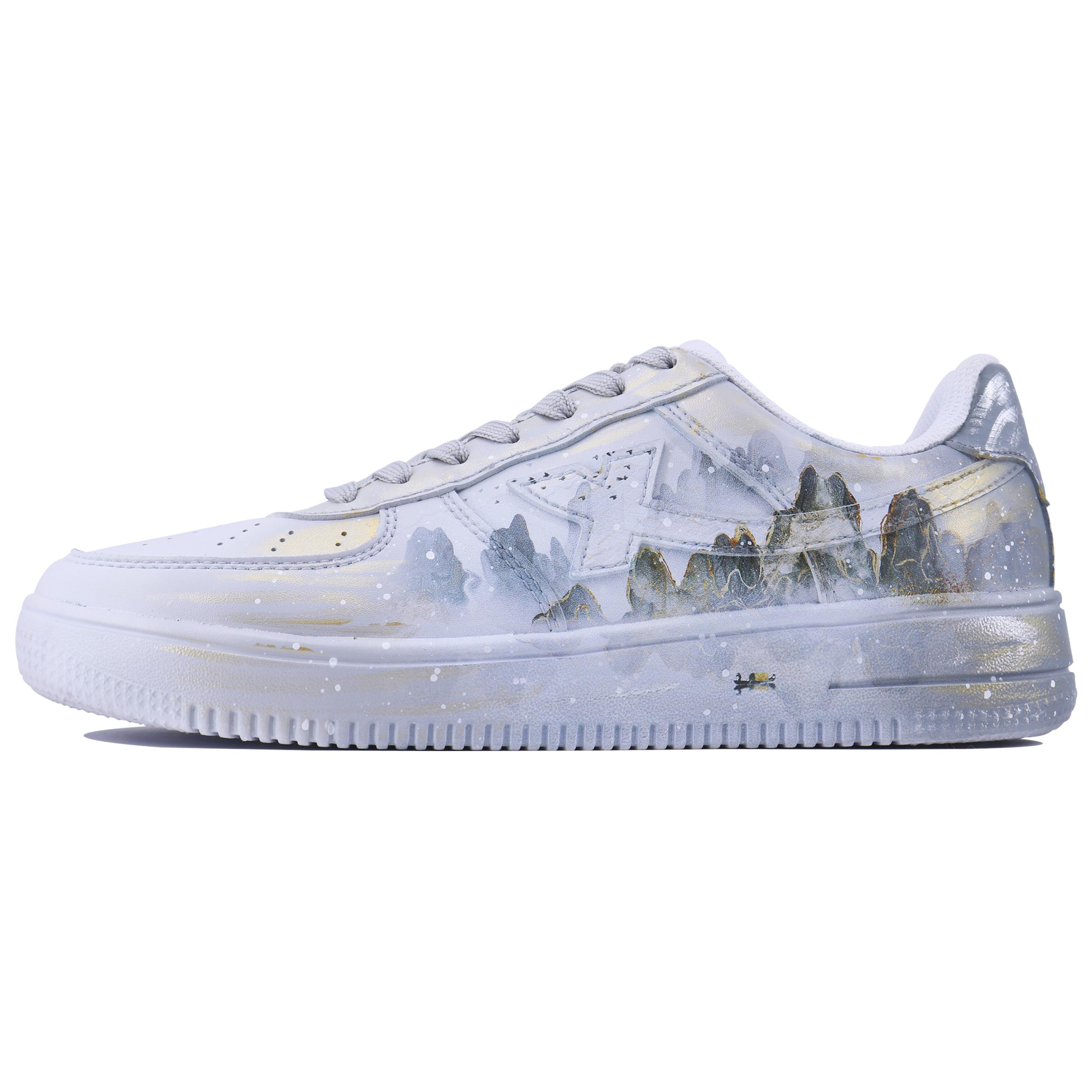 

XTEP Кроссовки Air Force One с низким верхом, противоскользящие, износостойкие, для скейтбординга, мужские, белые