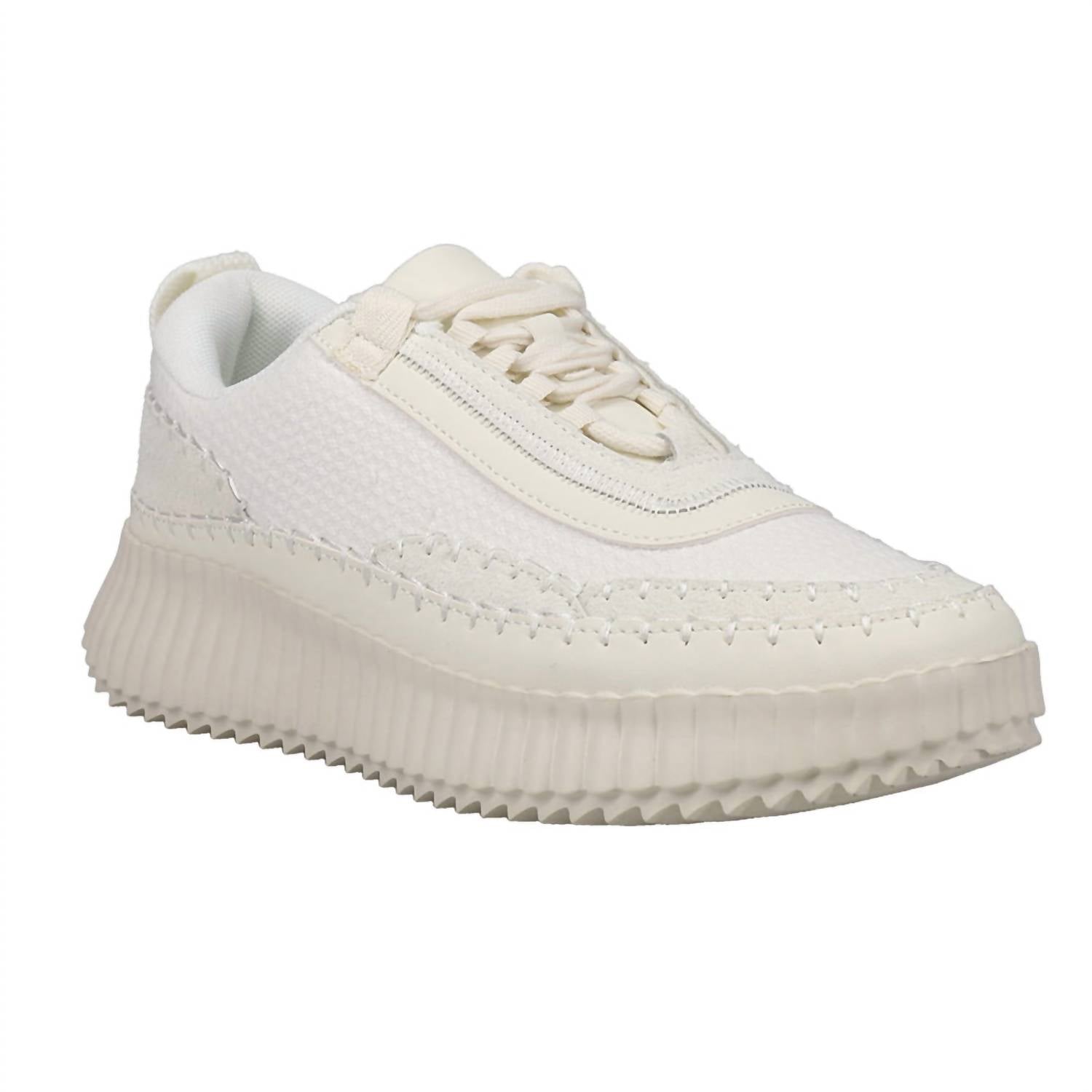 Женские теннисные кроссовки на платформе в белом цвете Corkys Footwear