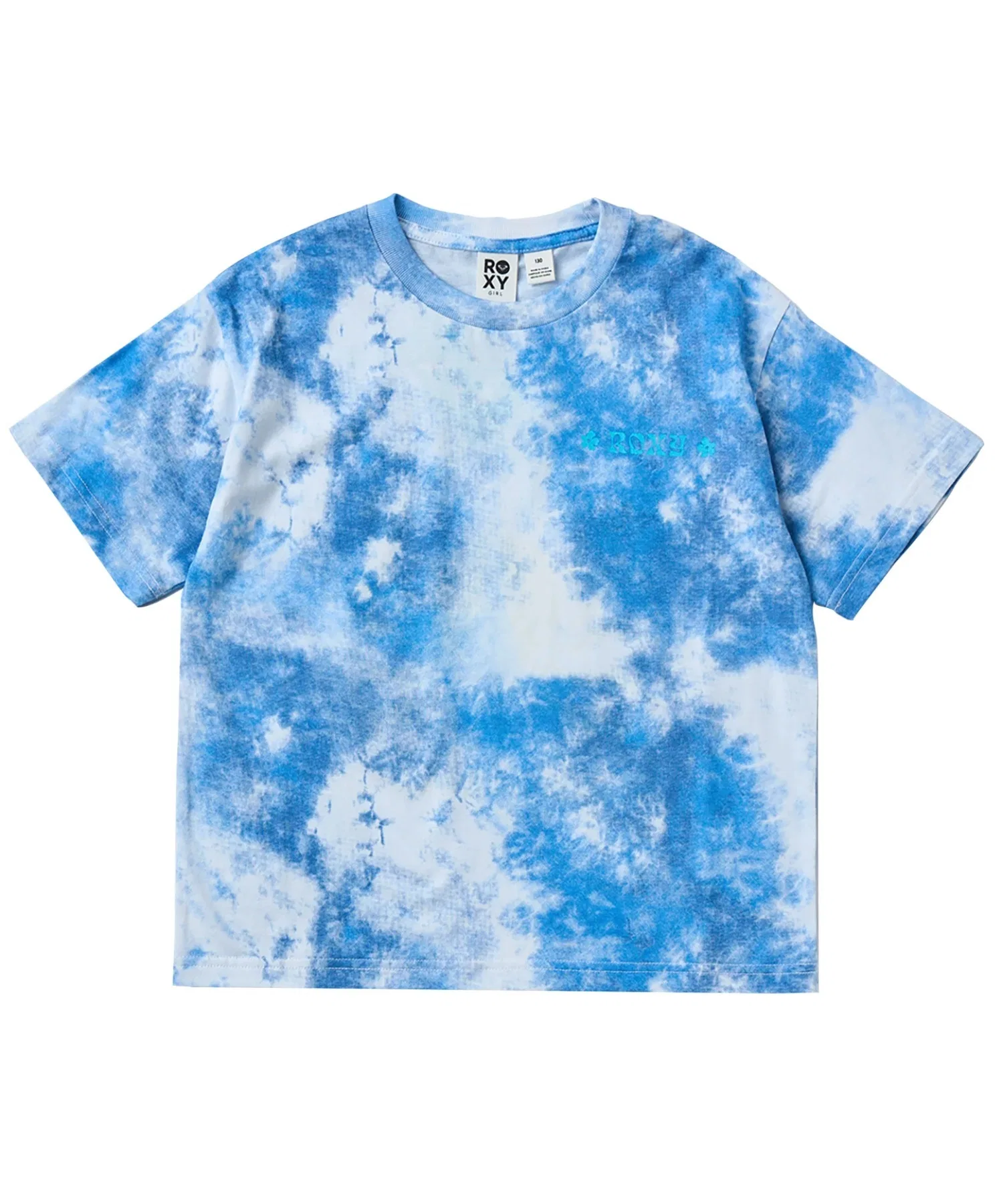 Детская футболка ROXY MINI SUMMER DREAMS с тай-дай принтом и принтом на спине — фото 3
