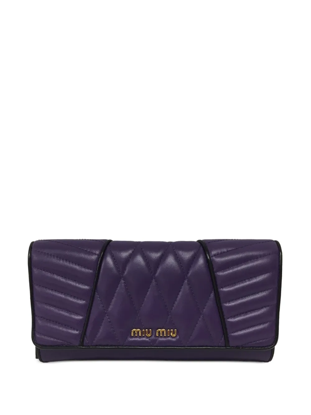 

Стеганый кошелек MIU MIU, фиолетовый
