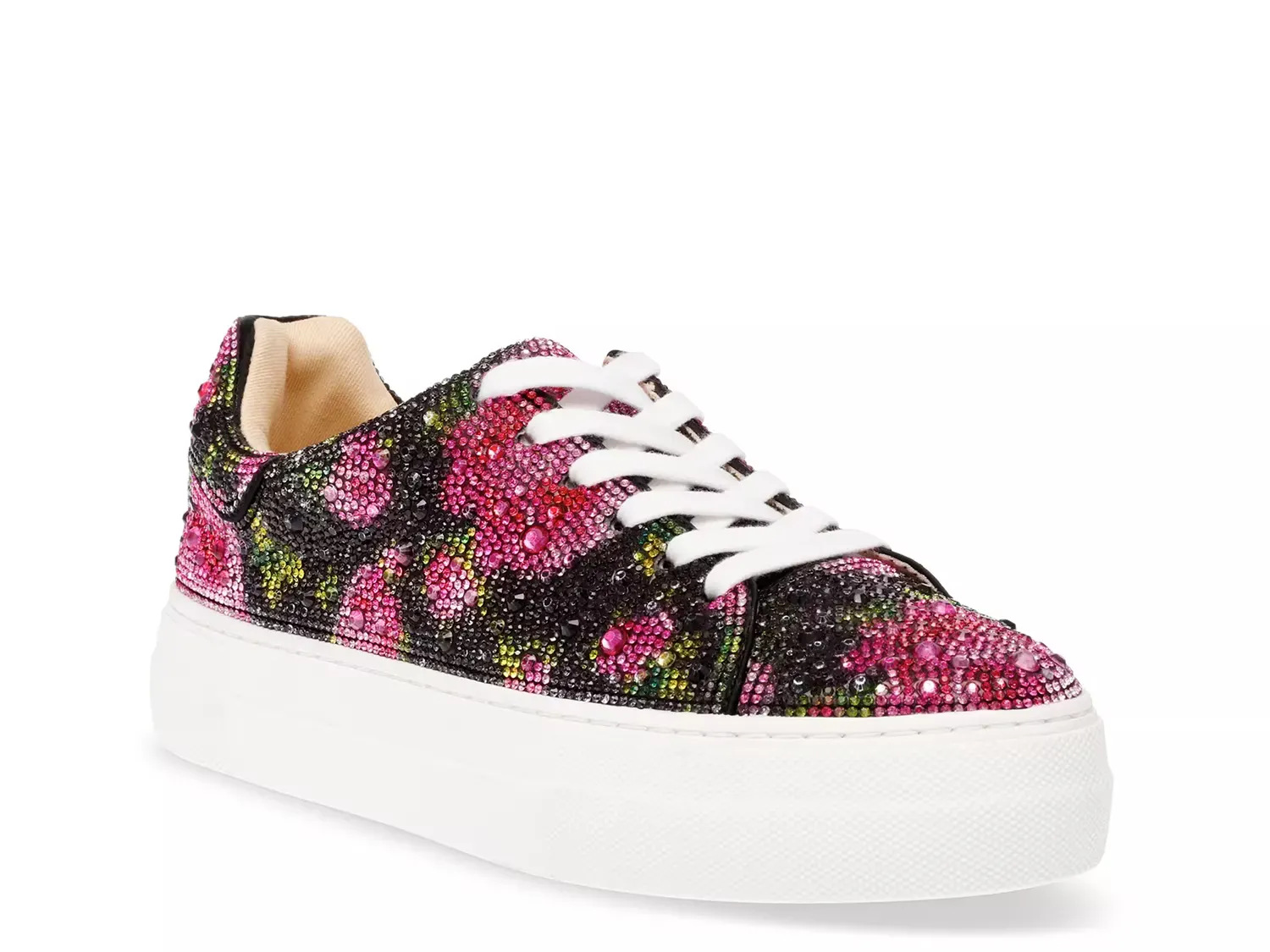 Кроссовки Suton Highwall Bling Platform Betsey Johnson, Black/Pink