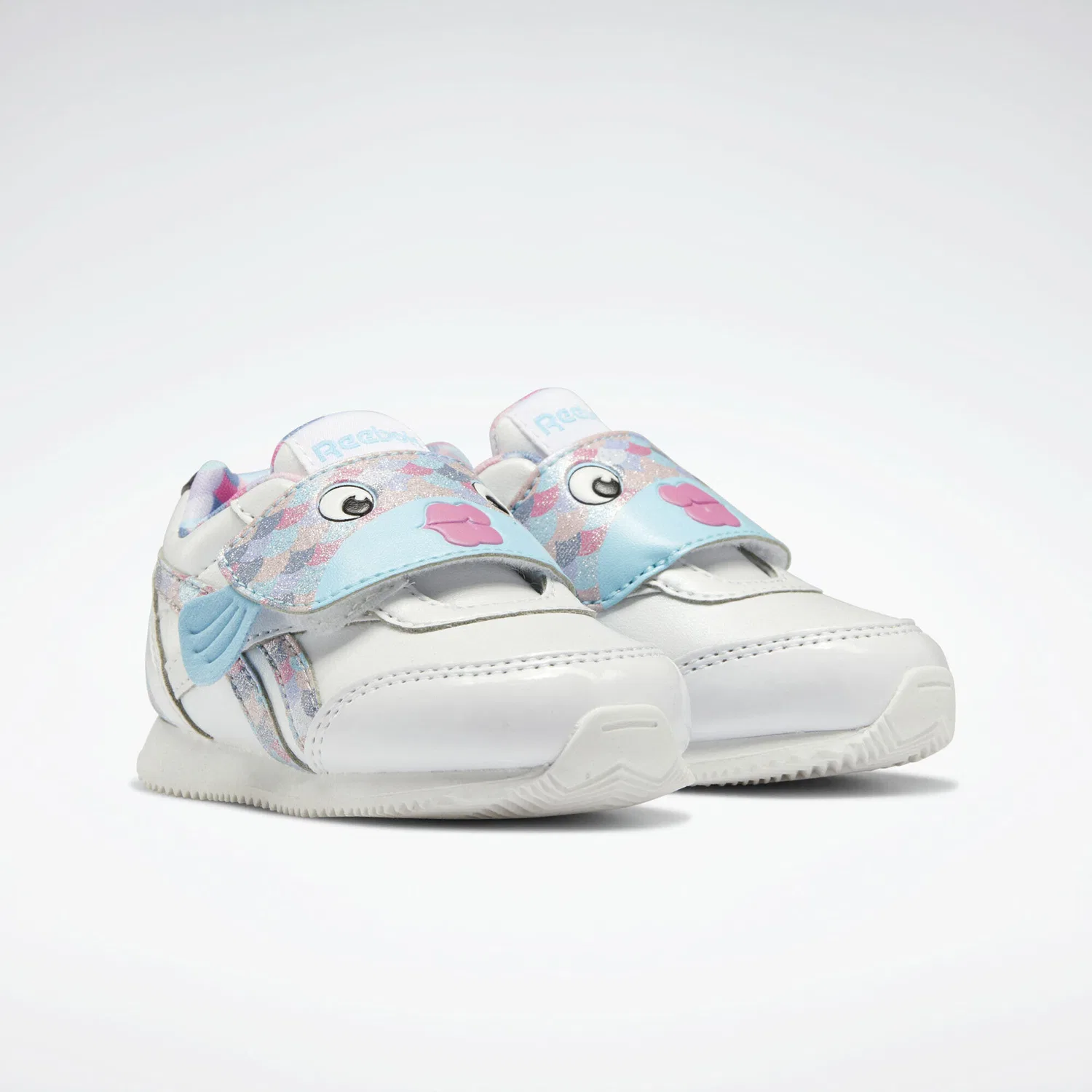 Детские кроссовки для девочек Royal Classic Jogger 2 Shoes Reebok, Weiss Blau Rosa — фото 4