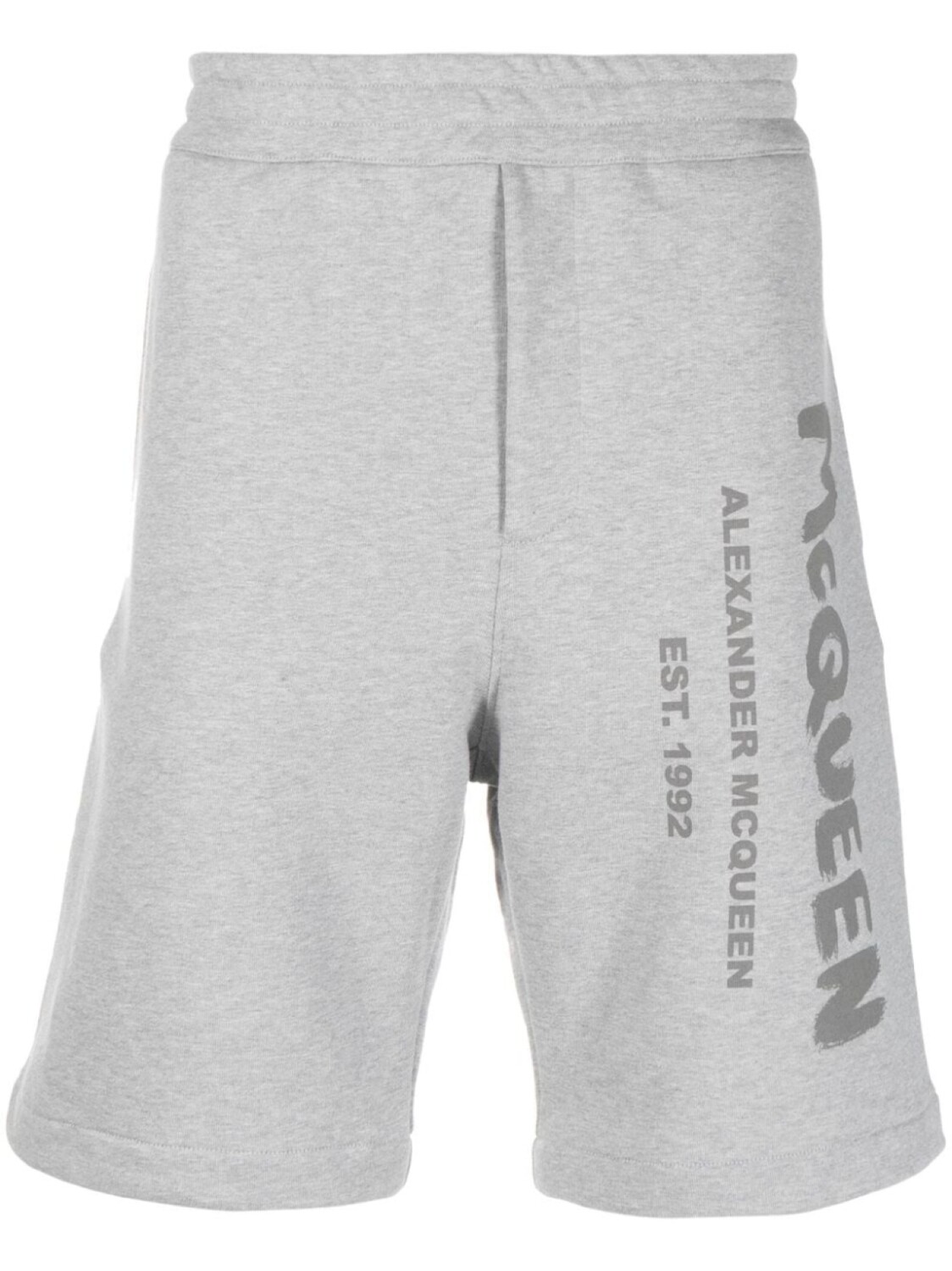 

Alexander McQueen спортивные шорты с McQueen Graffiti, серый