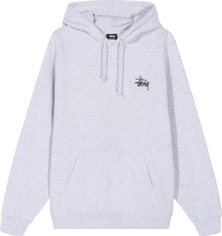 

Худи Stussy Basic Stussy Hoodie 'Ash Heather', серый