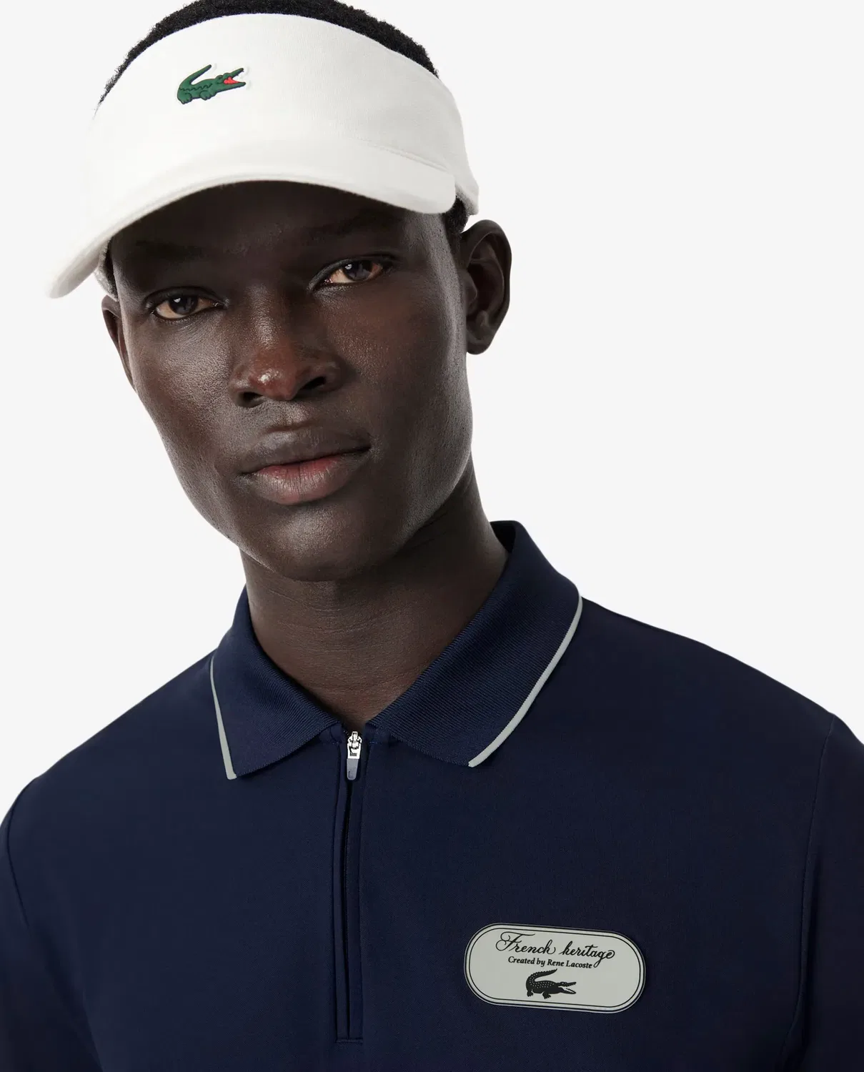 Мужское поло Lacoste с коротким рукавом, отложной воротник, Blanco — фото 3