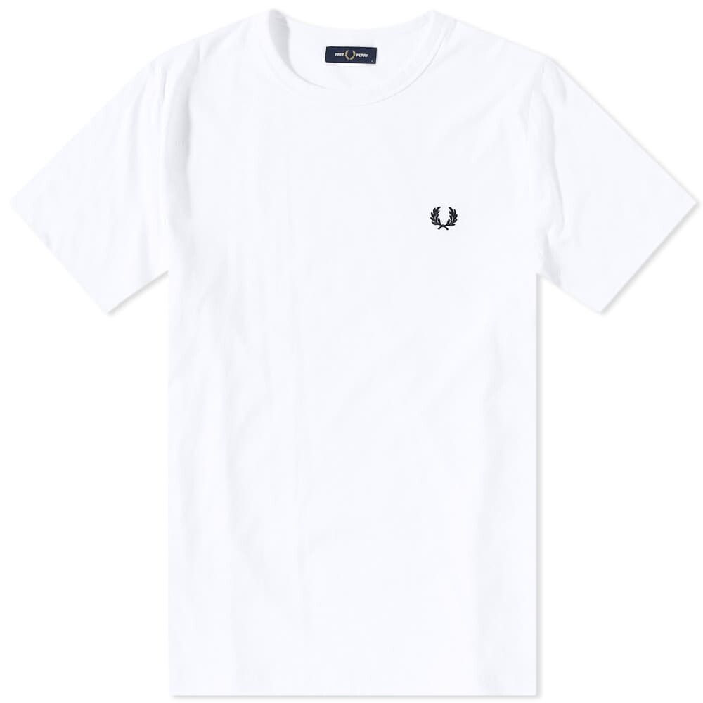 

Футболка Fred Perry Ringer Tee, Белый, Футболка Fred Perry Ringer Tee