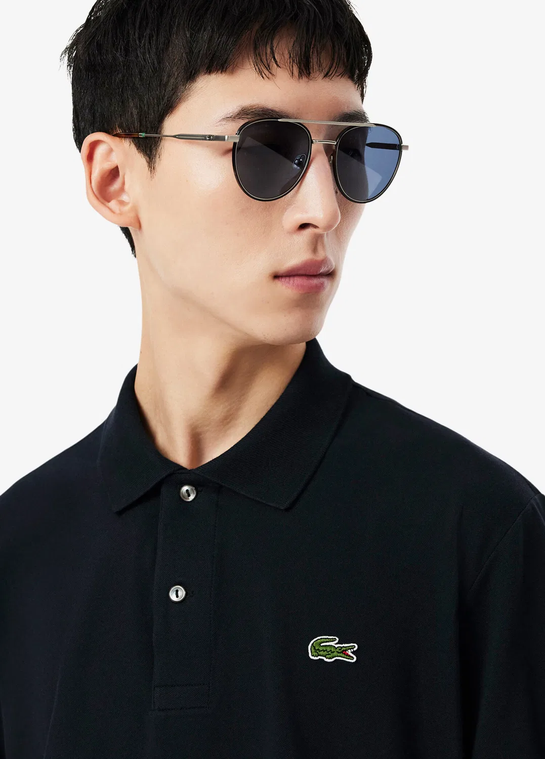 Футболка поло Lacoste L.12.12 Light Classic Fit, серый — фото 3