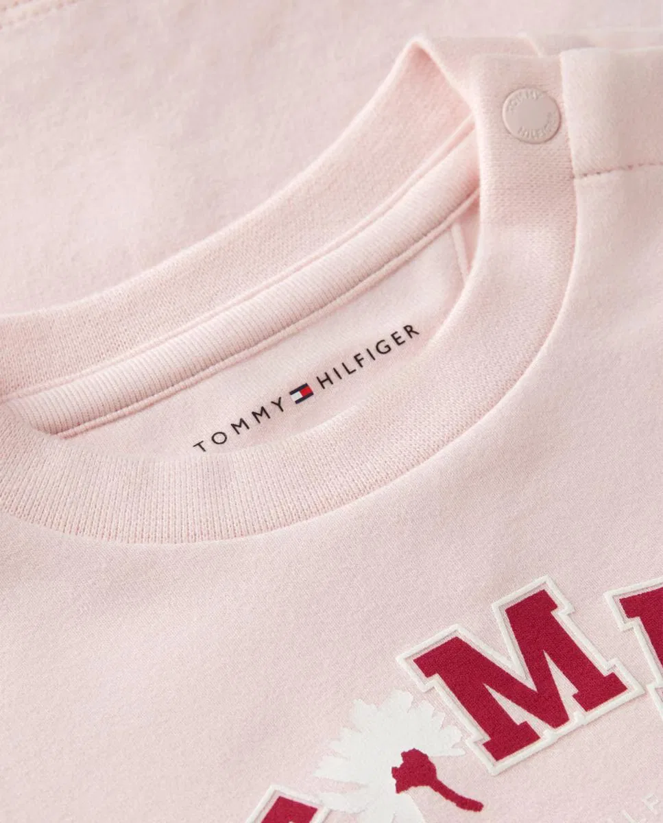 Детская футболка с длинным рукавом, Tommy Hilfiger, розовый — фото 3