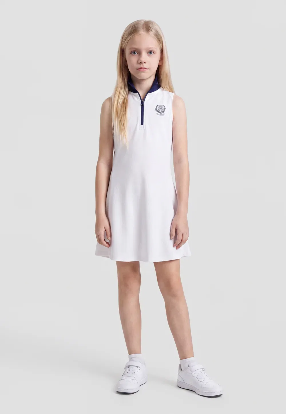 Платья сухие - повседневное платье Polo Ralph Lauren, Ceramic White/Refined Navy