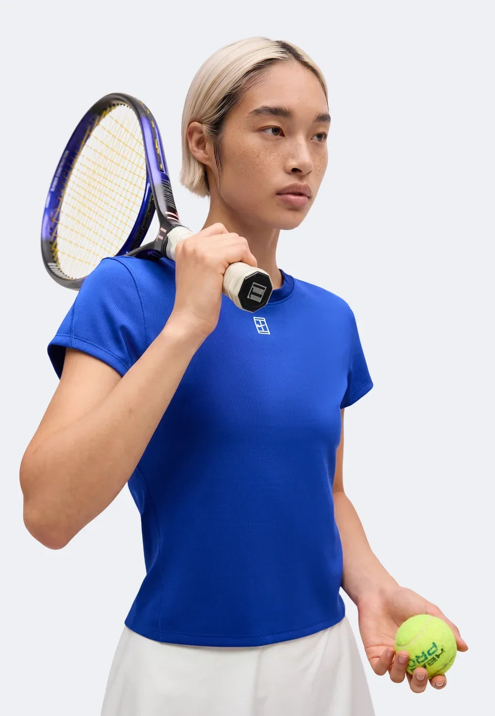 Nikecourt Advantage - спортивная футболка Nike Performance, Old Royal/White — фото 4