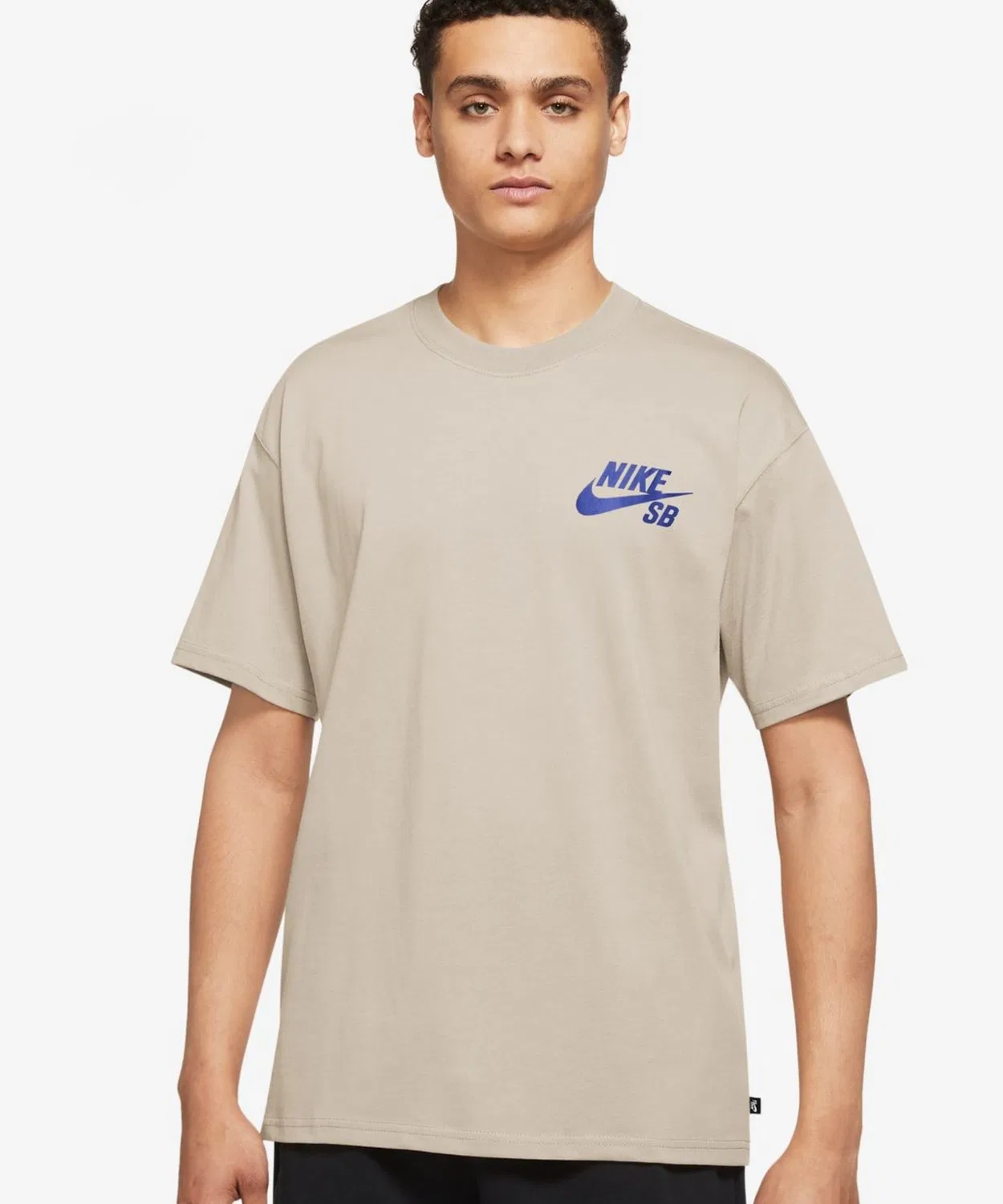 Мужская футболка с коротким рукавом с логотипом NIKE, Sand Grey