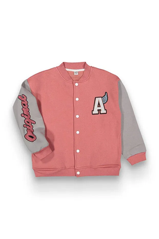 Детская куртка для мальчиков с принтом Oversize College Jacket Harika Kids, Tile