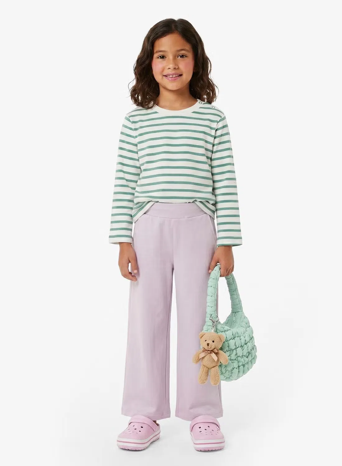 Широкие брюки из футера Name It, пируэт