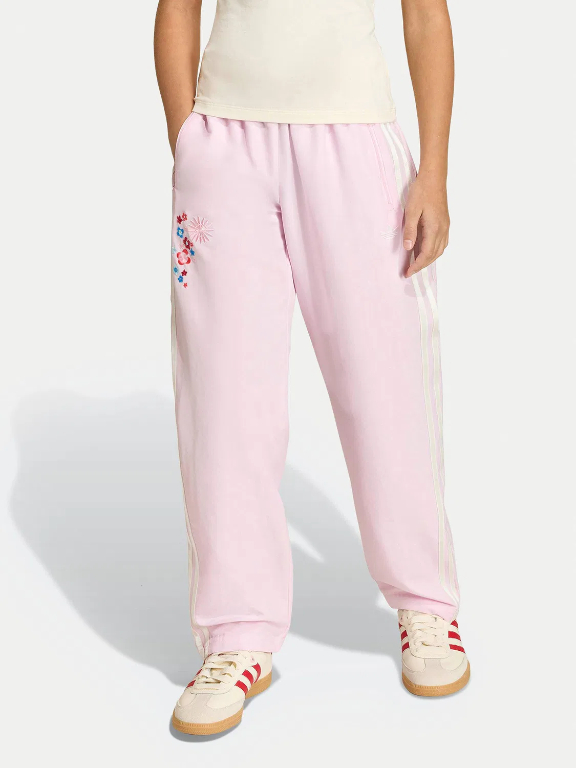 Спортивные брюки свободного кроя для девочки Liberty London Adidas, розовый