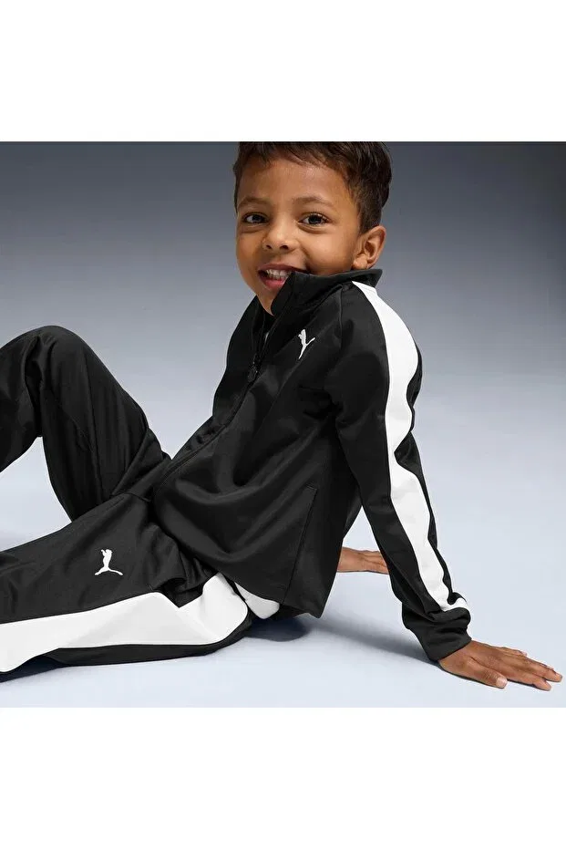 Детский спортивный комплект для девочек с длинным рукавом Puma, Black — фото 4