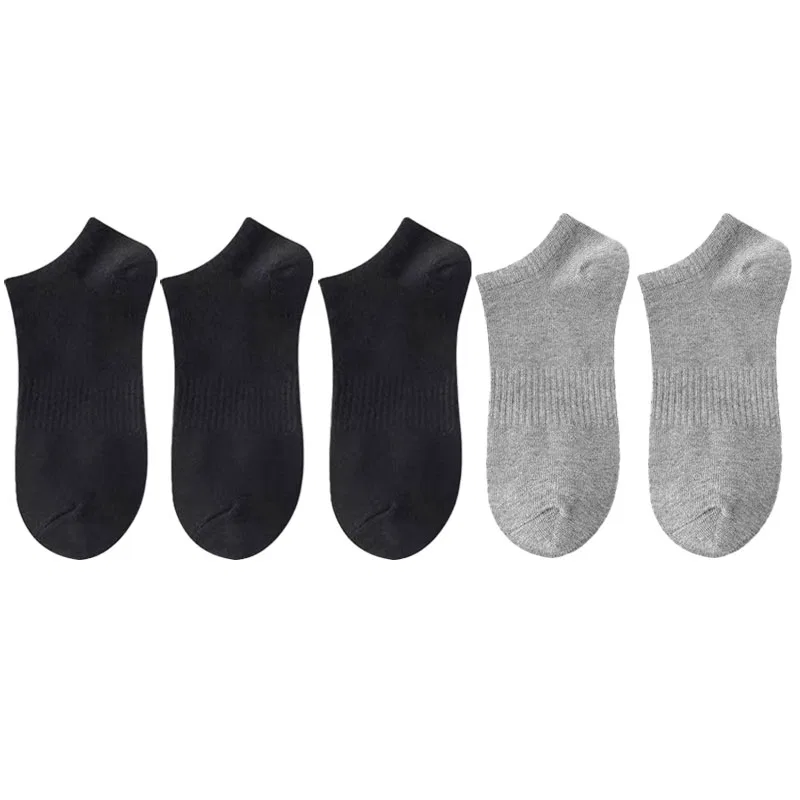Детские носки-невидимки 5 пар, Black Gray, MIIOW
