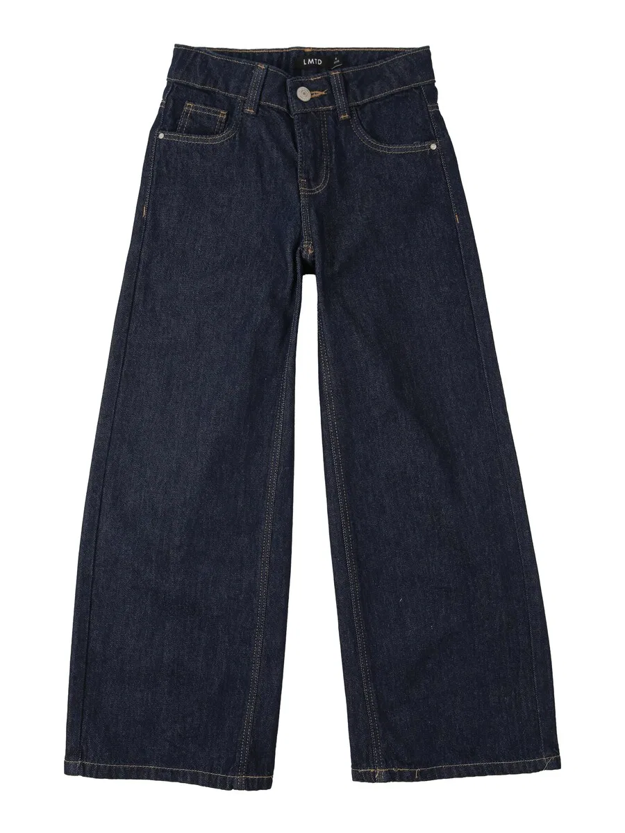 Джинсы LMTD Wide leg Jeans 'NLFBirm' темно-синего цвета