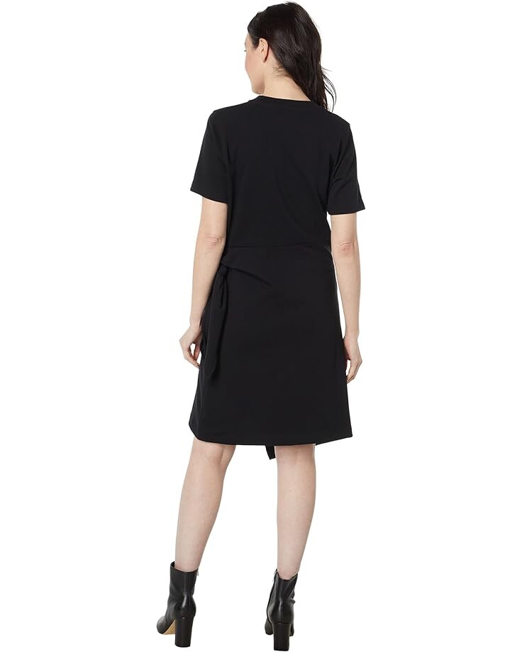 

Платье Vince Short Sleeve Side Tie Dress, черный