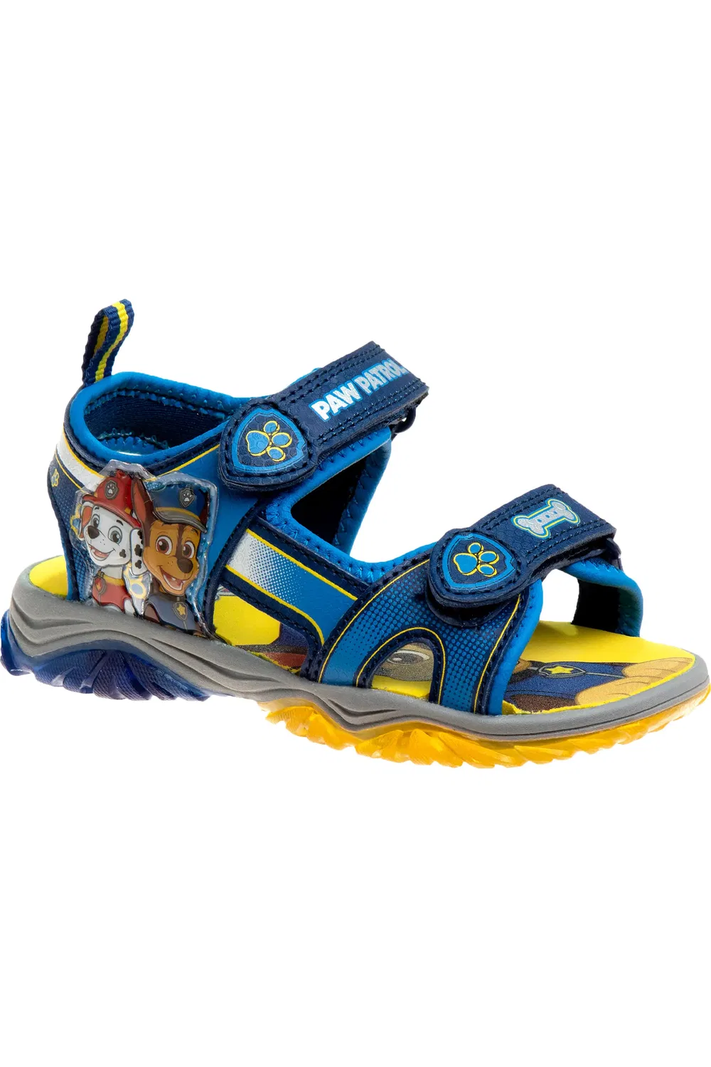 Сандалии детские с регулируемыми ремешками Paw Patrol JOSMO, темно-синий/желтый