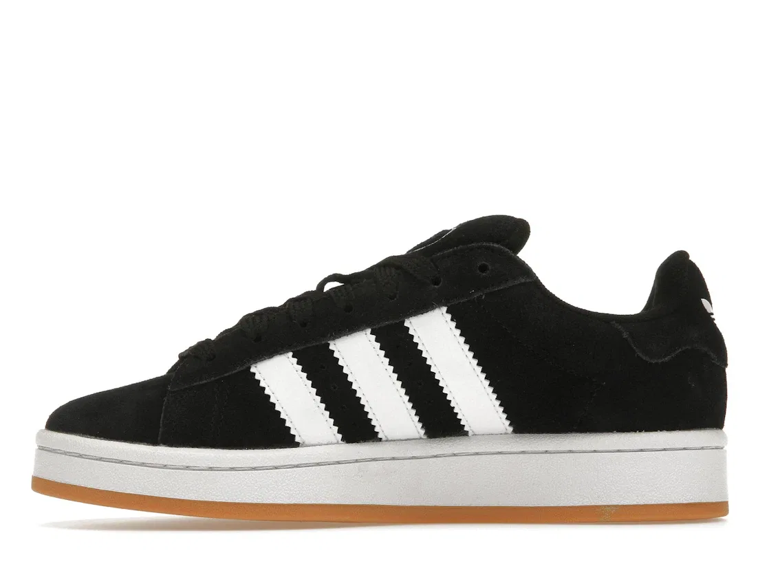 Детские кроссовки lifestyle с замшевым верхом Adidas Campus 00s, Core Black/Cloud White/Cloud White — фото 3