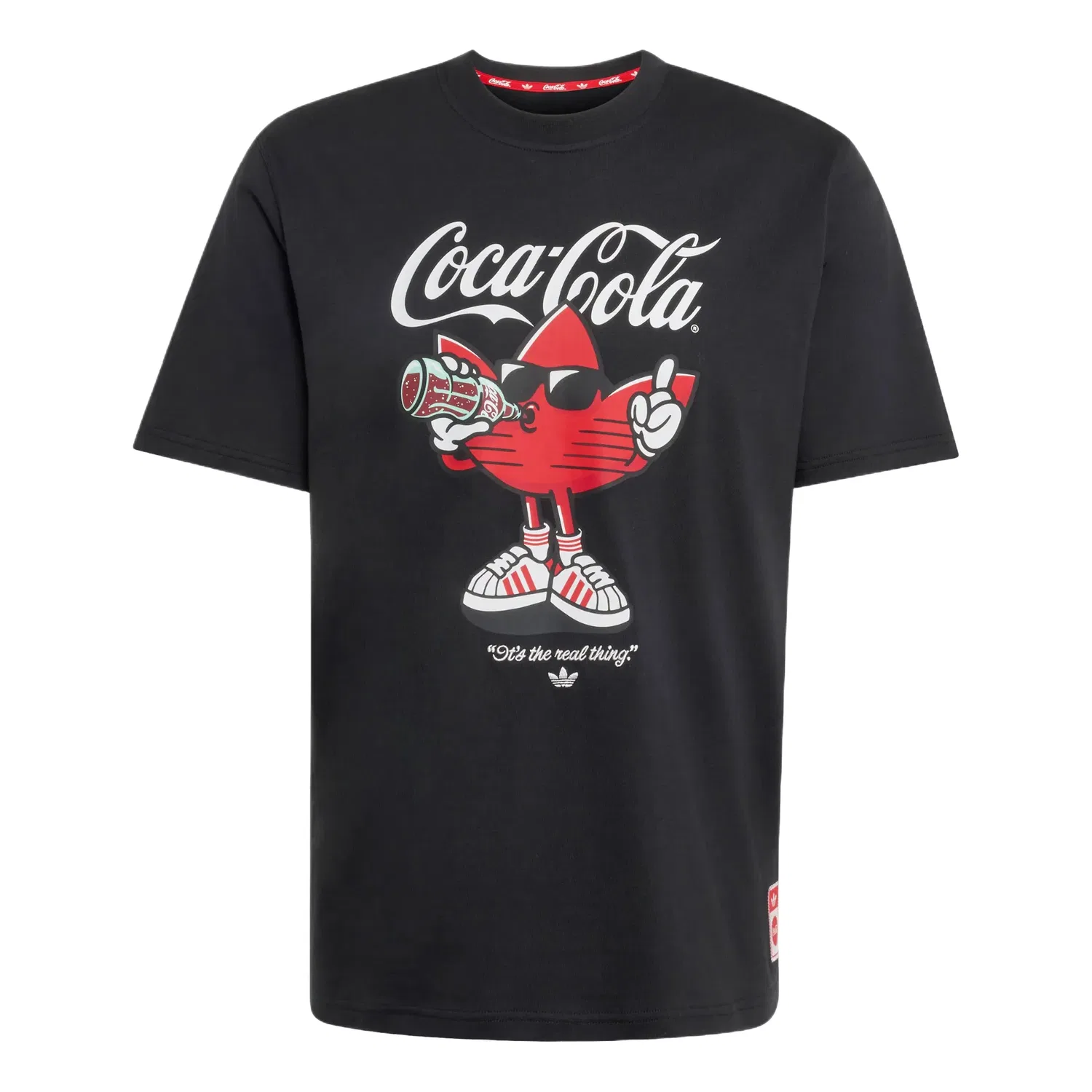 Мужская футболка с графическим принтом Adidas x Coca Cola Classic Sport Graphic Treffle T-Shirt, черный
