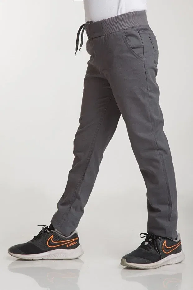 Детские брюки для девочек хлопковые Generic Brands, Gray — фото 3