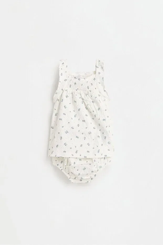 Детский комплект платье и трусики Bambula dress and panties set Lefties, White