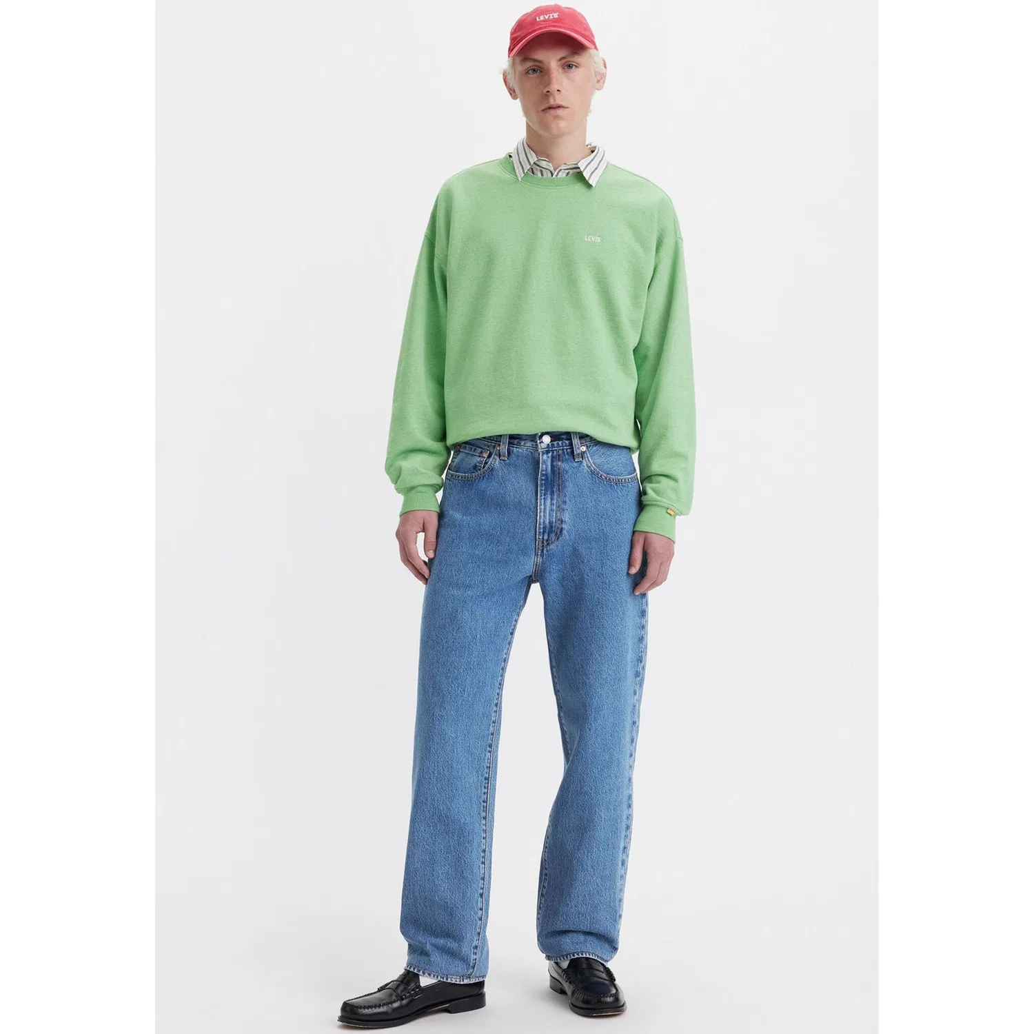 Мужские джинсы свободного кроя с логотипом Levi's, Blue — фото 2