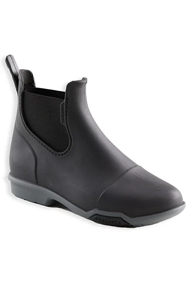 Детские ботинки для девочек пластиковые Black Decathlon, Black