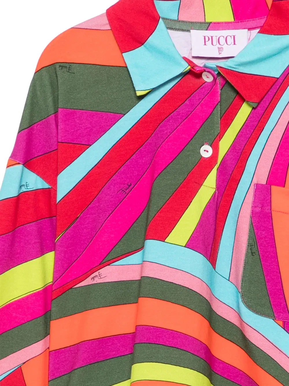 Футболка с длинным рукавом Pucci Junior, розовый — фото 3