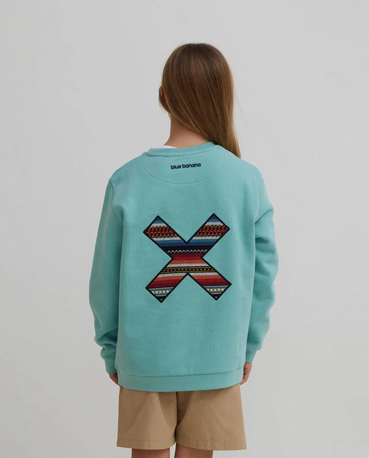 Детская худи для мальчиков с вышивкой Classic X Blue Banana, Turquesa — фото 2