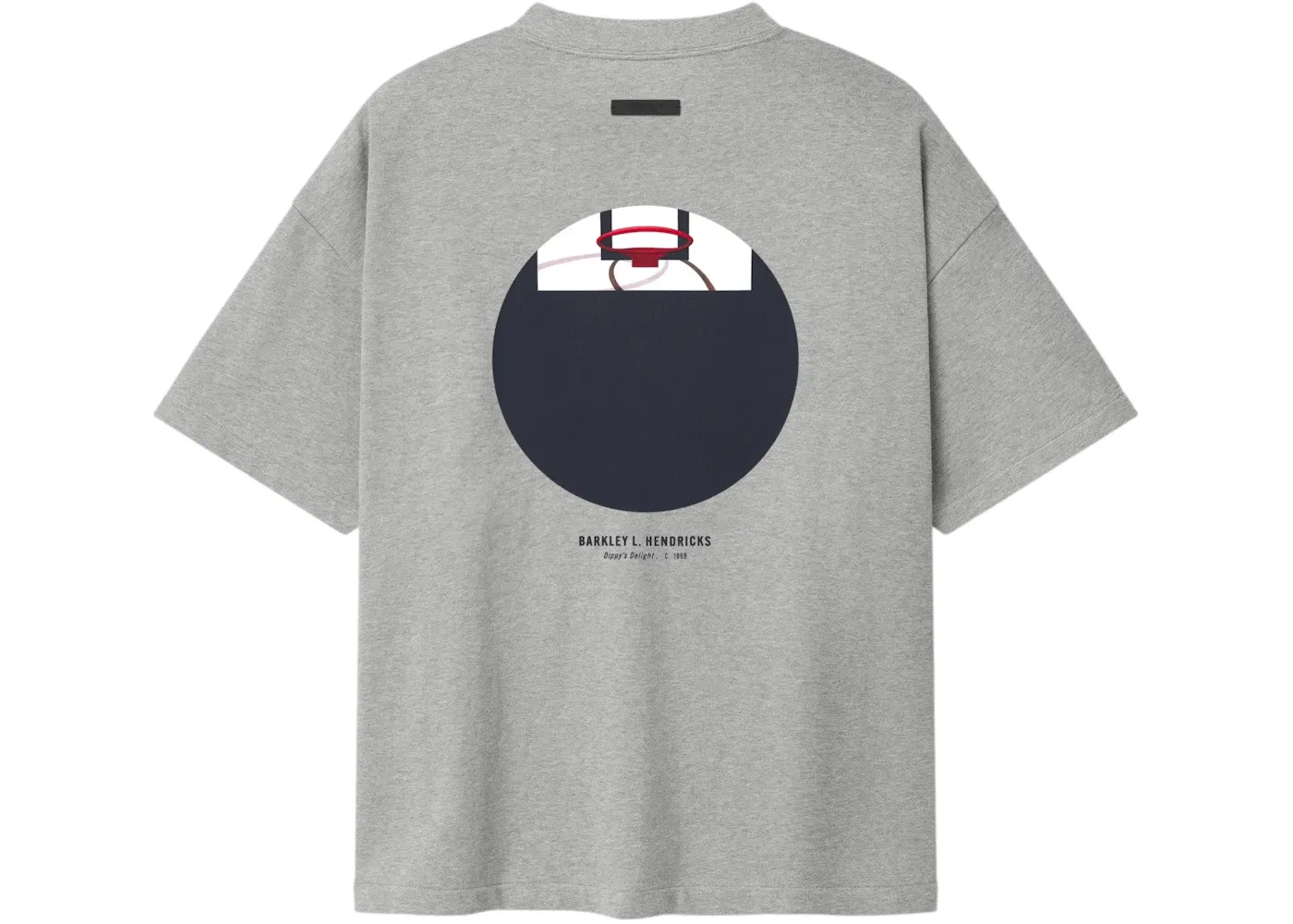 Унисекс футболка с принтом Fear of God Essentials Celtics x Barkley Hendricks 90s Tee Concrete Heather — фото 2